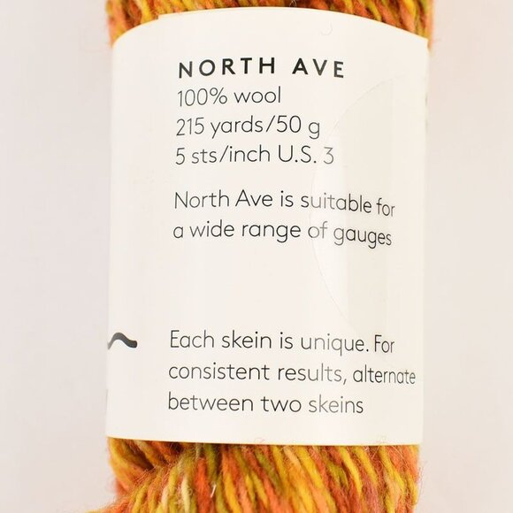 Plied Yarns North Ave 100% Wool Yarn 215 Yards / 50g Hand-Dyed Coddies - Picture 3 of 4